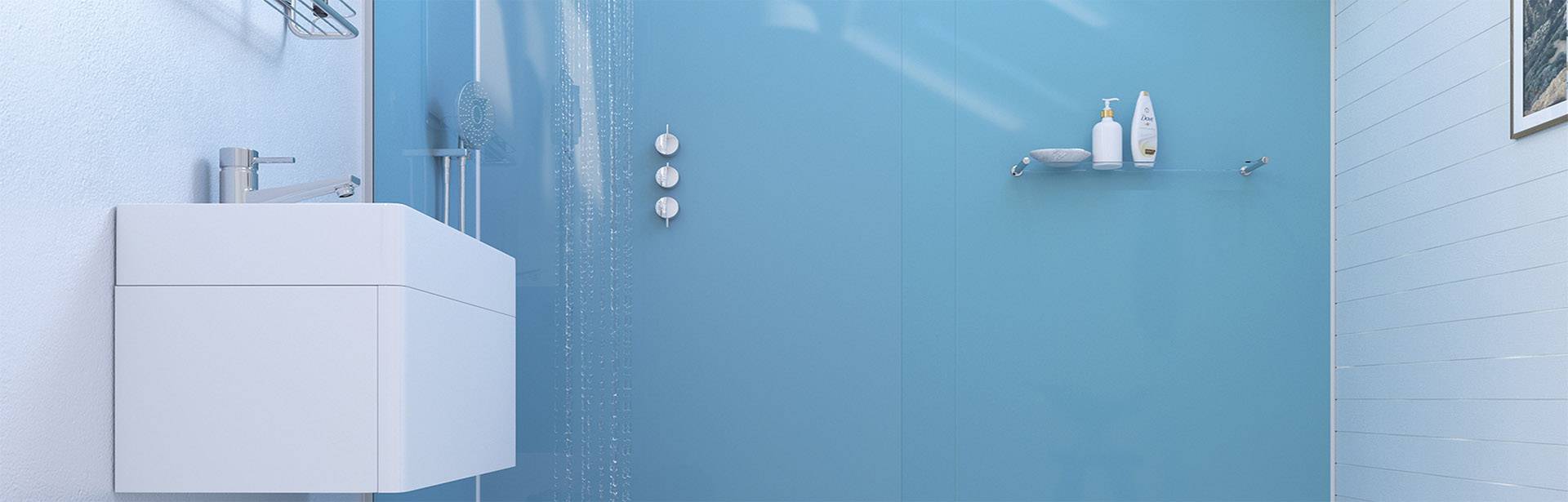 Showerwall Acrylic - Azure